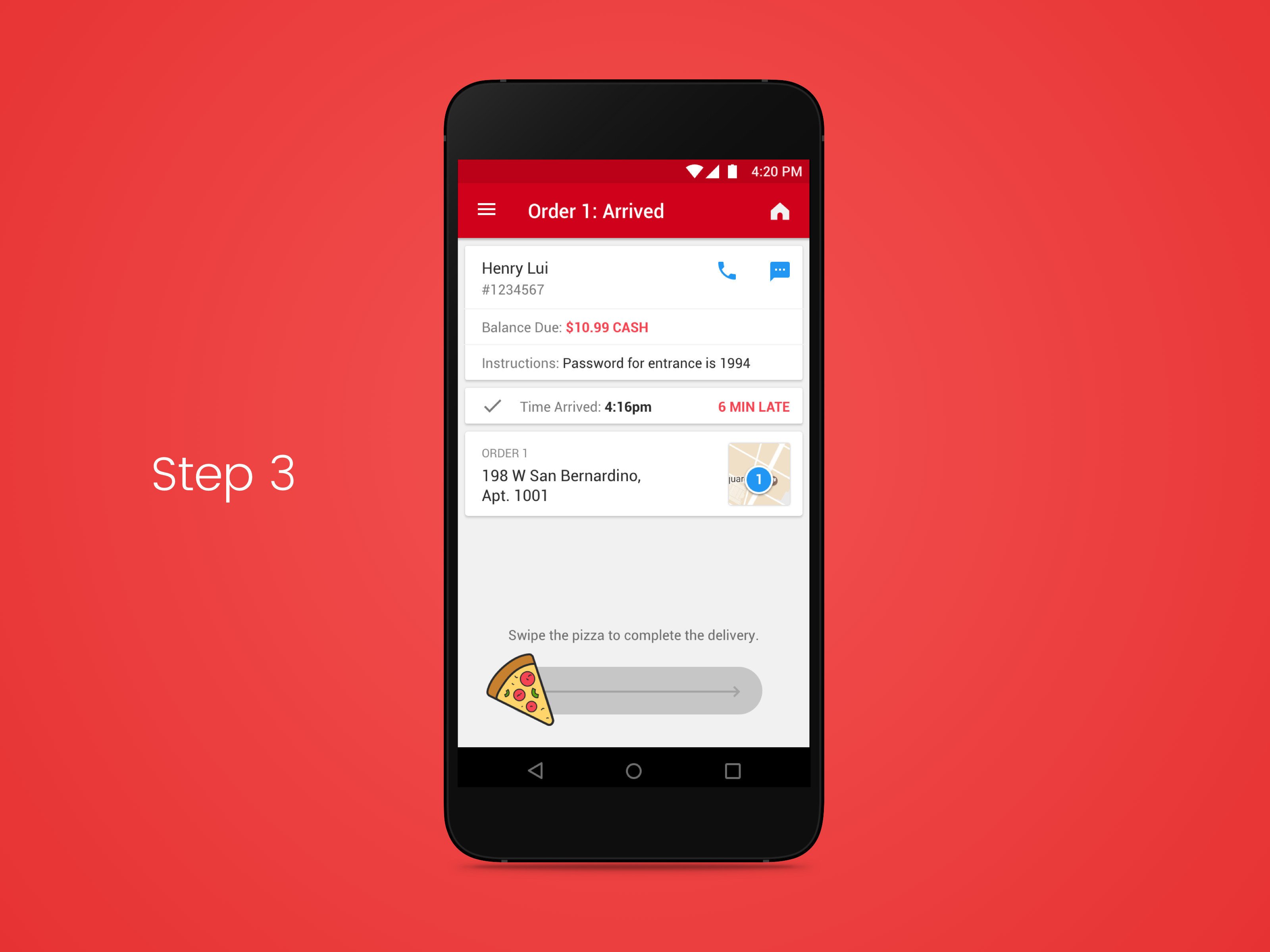 Pizza Hut Android App Step 3